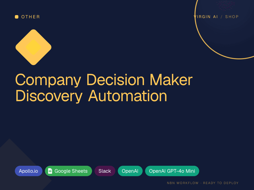 Company Decision Maker Discovery Automation