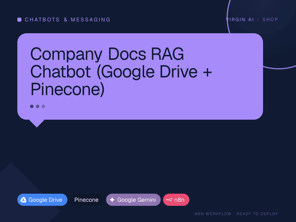 Company Docs RAG Chatbot (Google Drive + Pinecone)