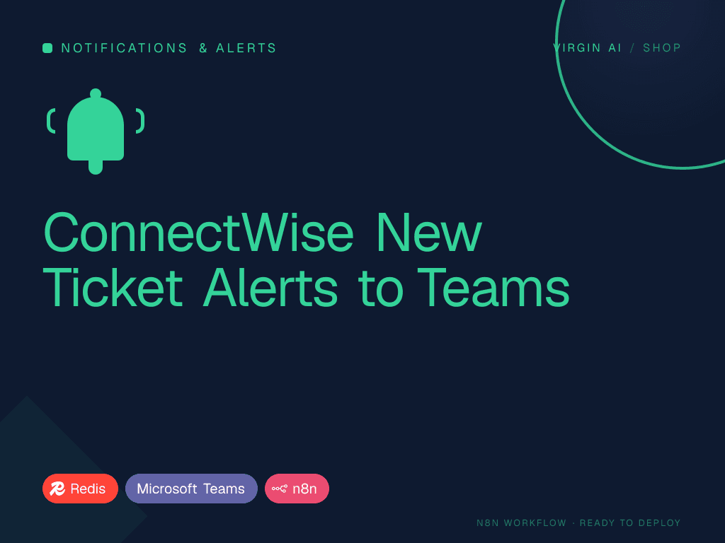ConnectWise New Ticket Alerts to Teams