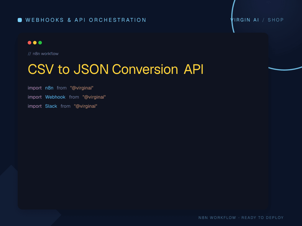 CSV to JSON Conversion API