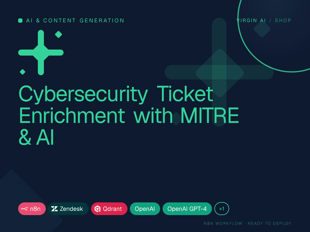 Cybersecurity Ticket Enrichment with MITRE & AI