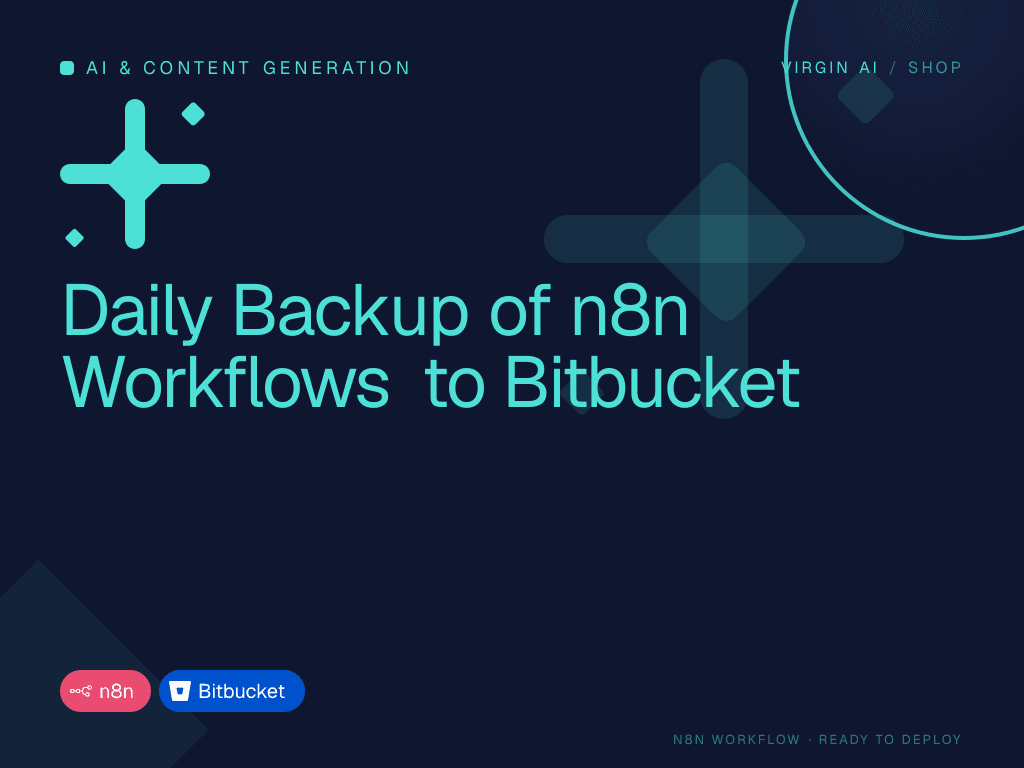 Daily Backup of n8n Workflows to Bitbucket
