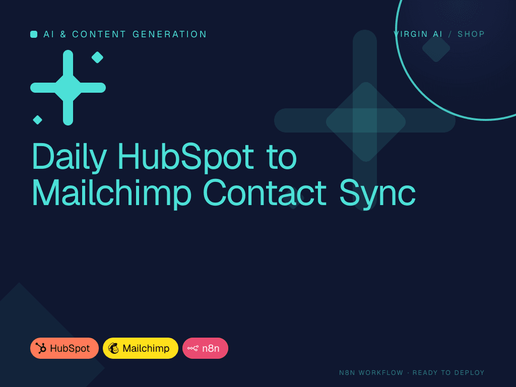 Daily HubSpot to Mailchimp Contact Sync