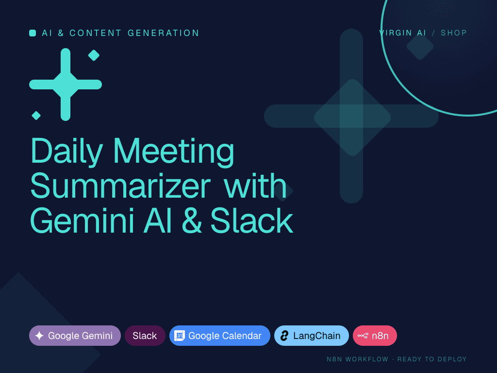 Daily Meeting Summarizer with Gemini AI & Slack