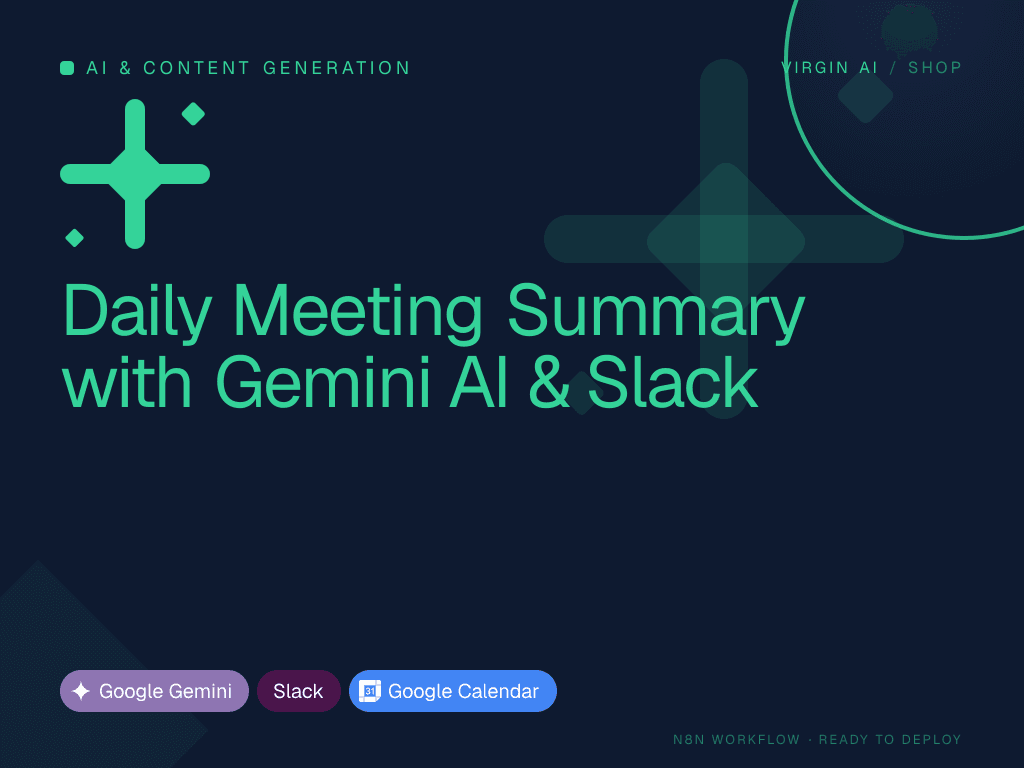 Daily Meeting Summary with Gemini AI & Slack