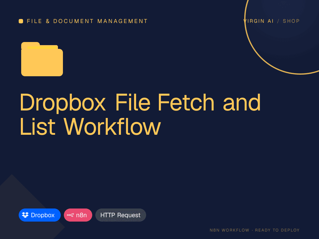 Dropbox File Fetch and List Workflow