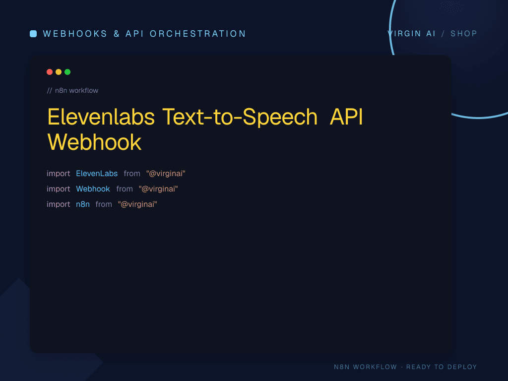 Elevenlabs Text-to-Speech API Webhook