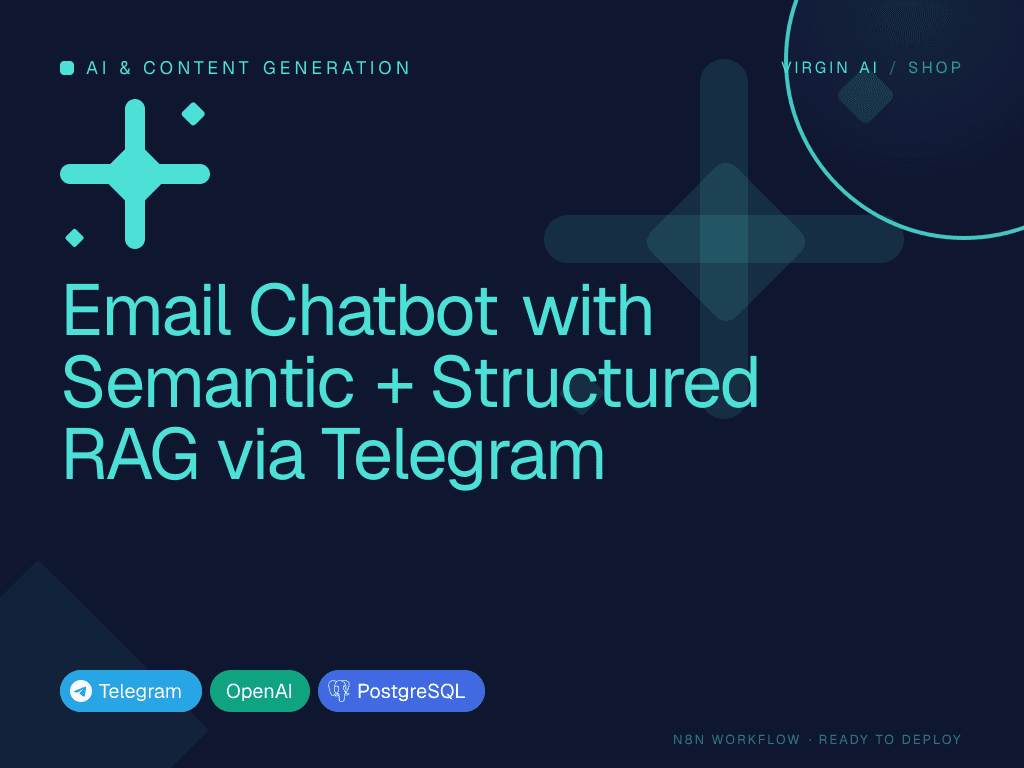 Email Chatbot with Semantic + Structured RAG via Telegram