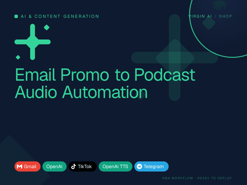 Email Promo to Podcast Audio Automation