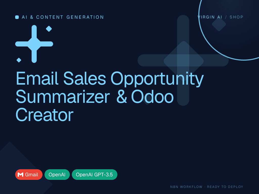 Email Sales Opportunity Summarizer & Odoo Creator