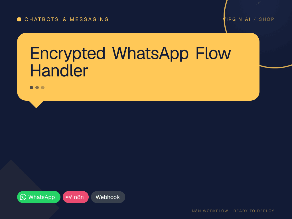 Encrypted WhatsApp Flow Handler