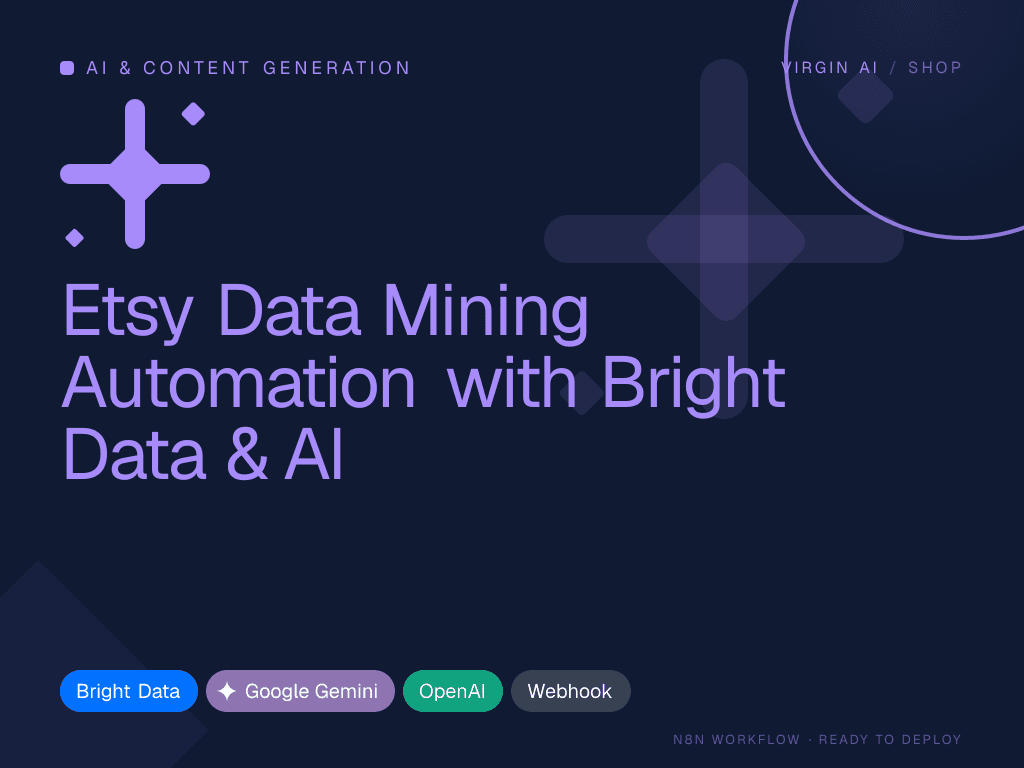 Etsy Data Mining Automation with Bright Data & AI