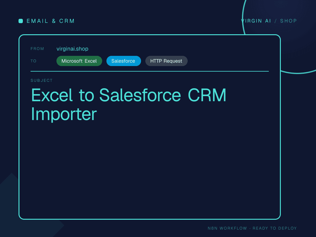 Excel to Salesforce CRM Importer
