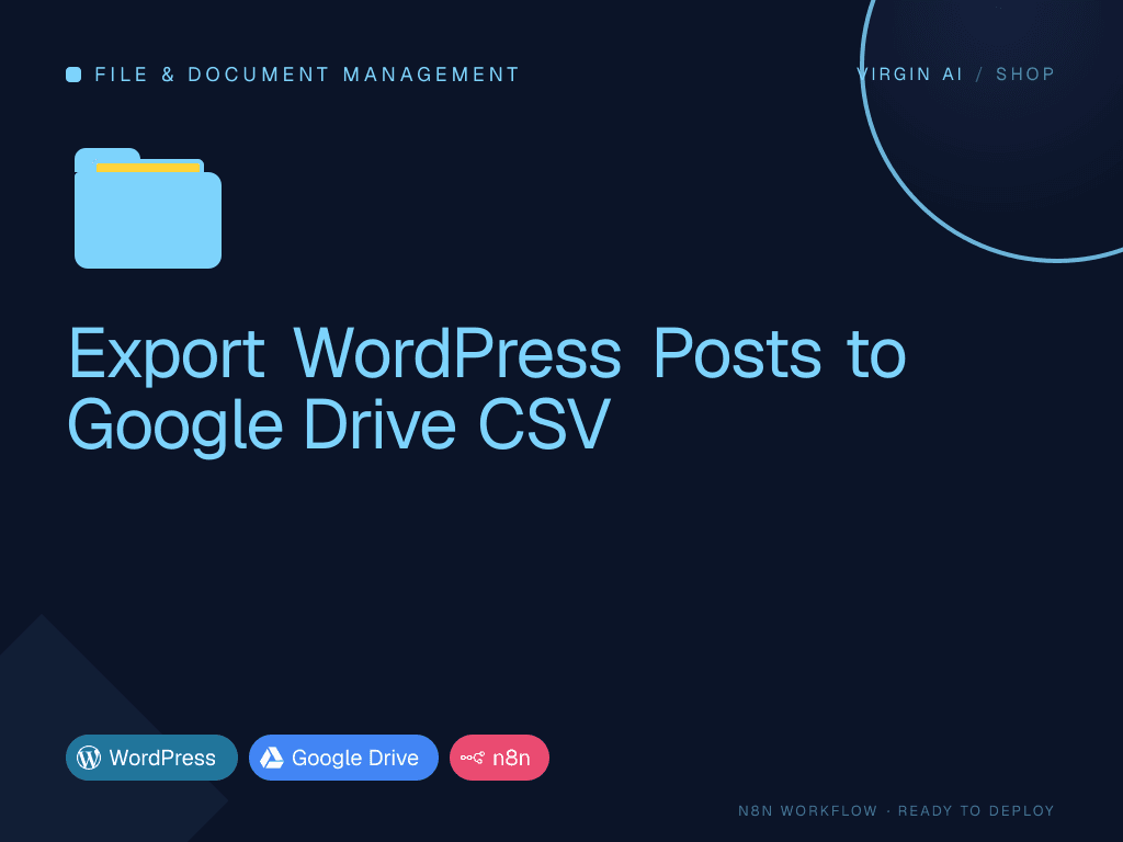 Export WordPress Posts to Google Drive CSV