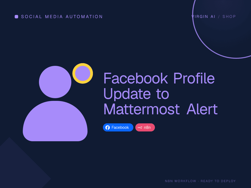 Facebook Profile Update to Mattermost Alert