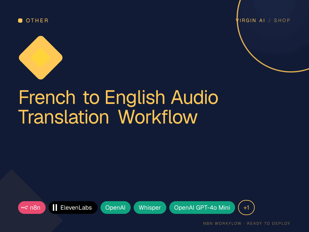 French to English Audio Translation Workflow