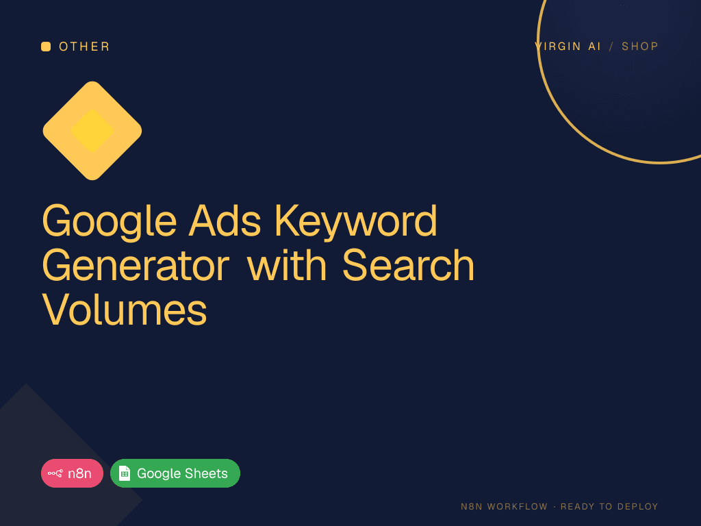 Google Ads Keyword Generator with Search Volumes