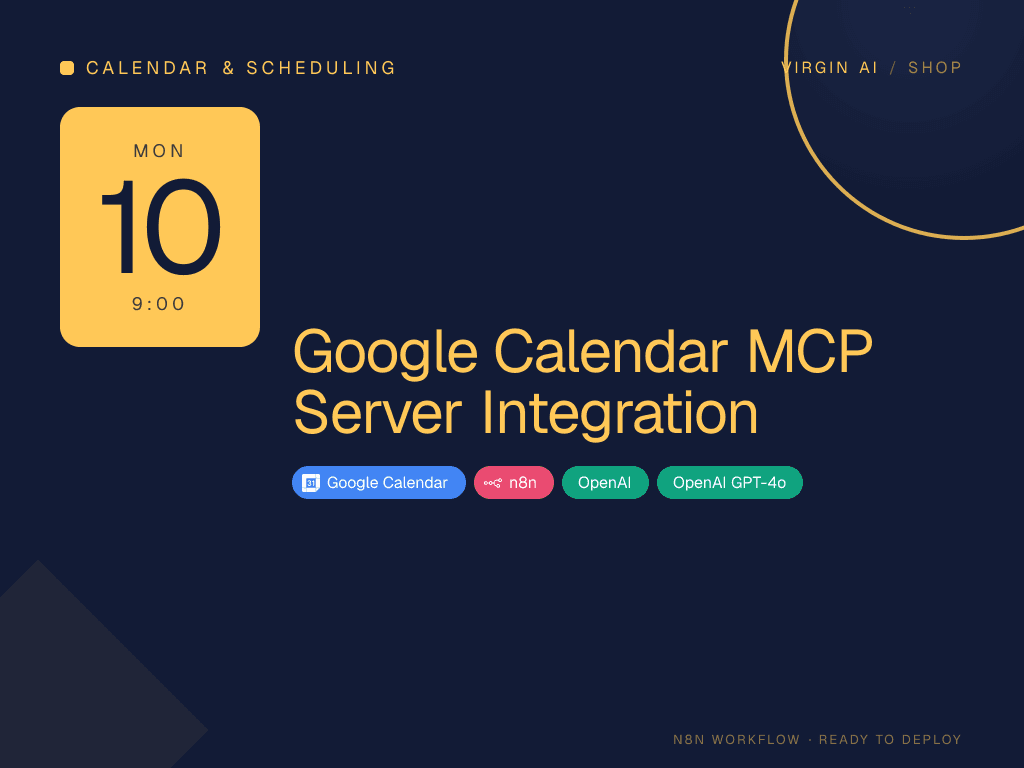 Google Calendar MCP Server Integration