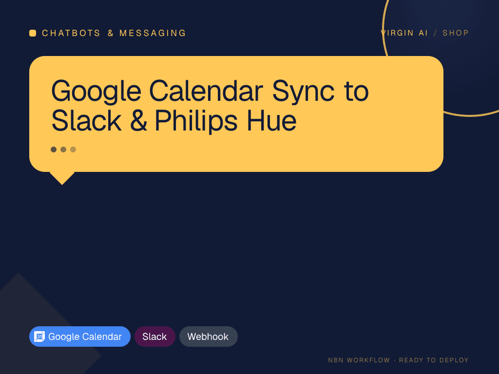 Google Calendar Sync to Slack & Philips Hue