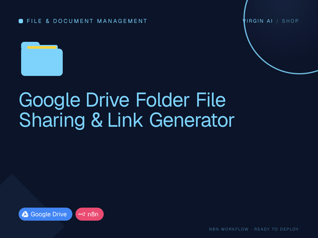 Google Drive Folder File Sharing & Link Generator