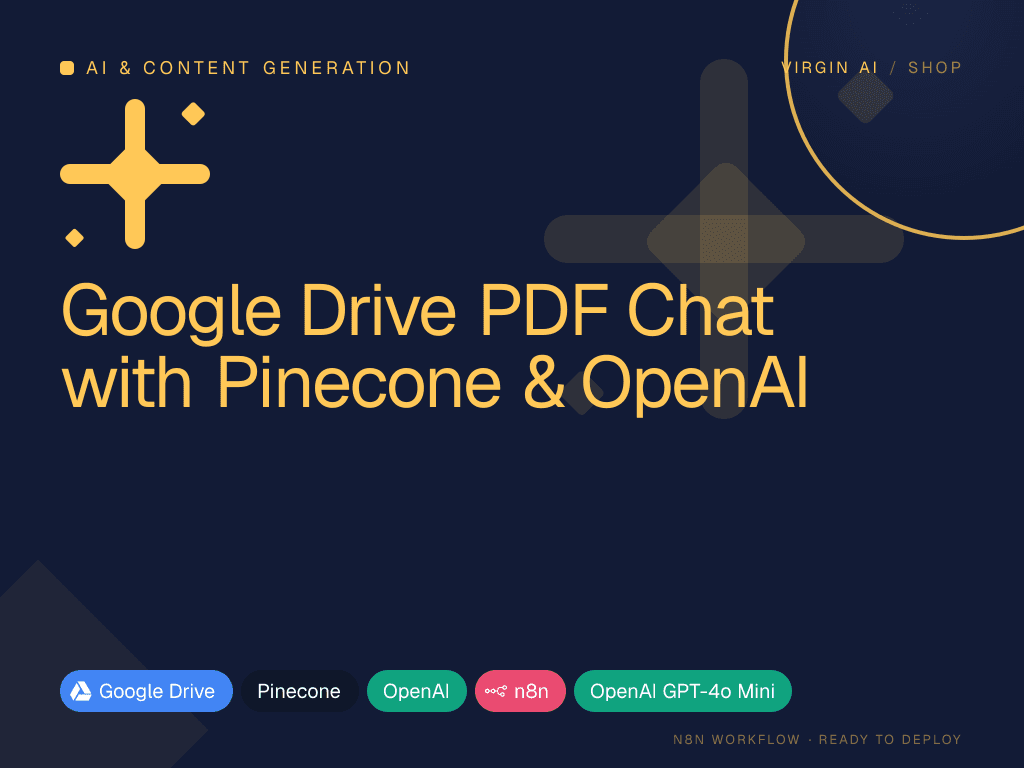 Google Drive PDF Chat with Pinecone & OpenAI