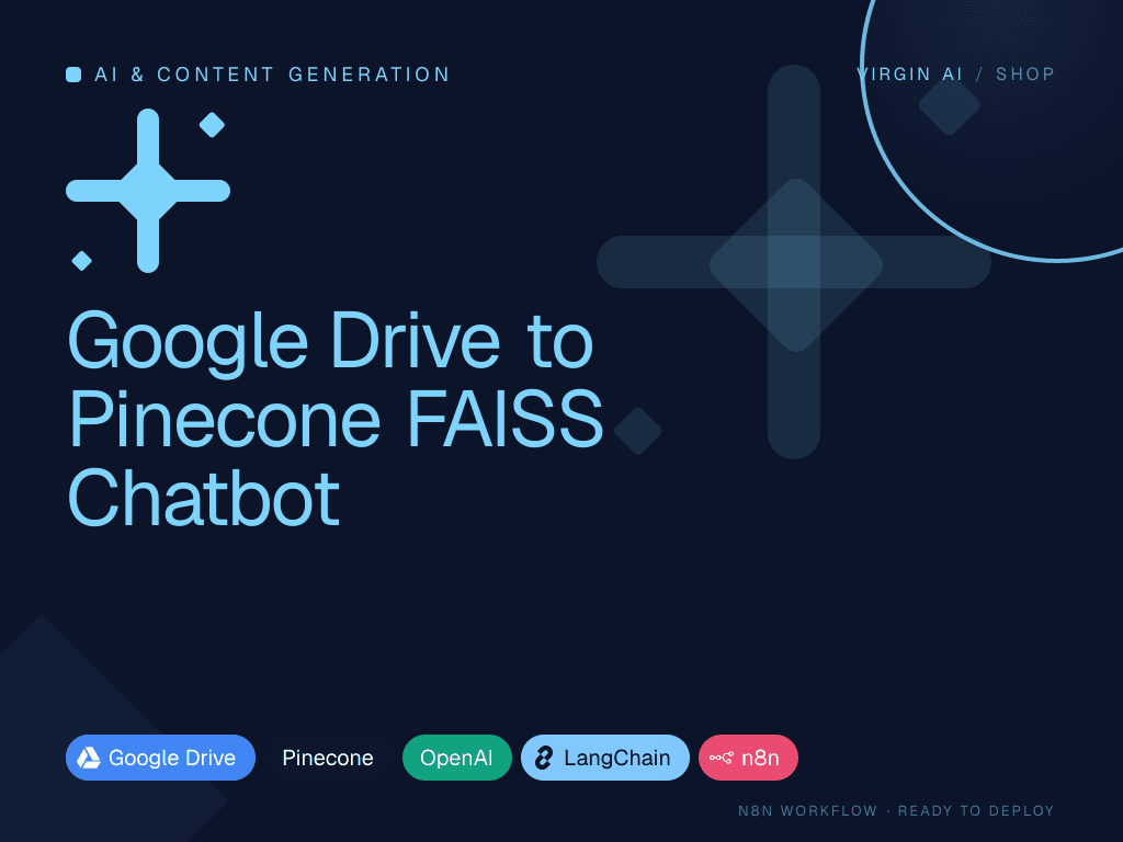 Google Drive to Pinecone FAISS Chatbot