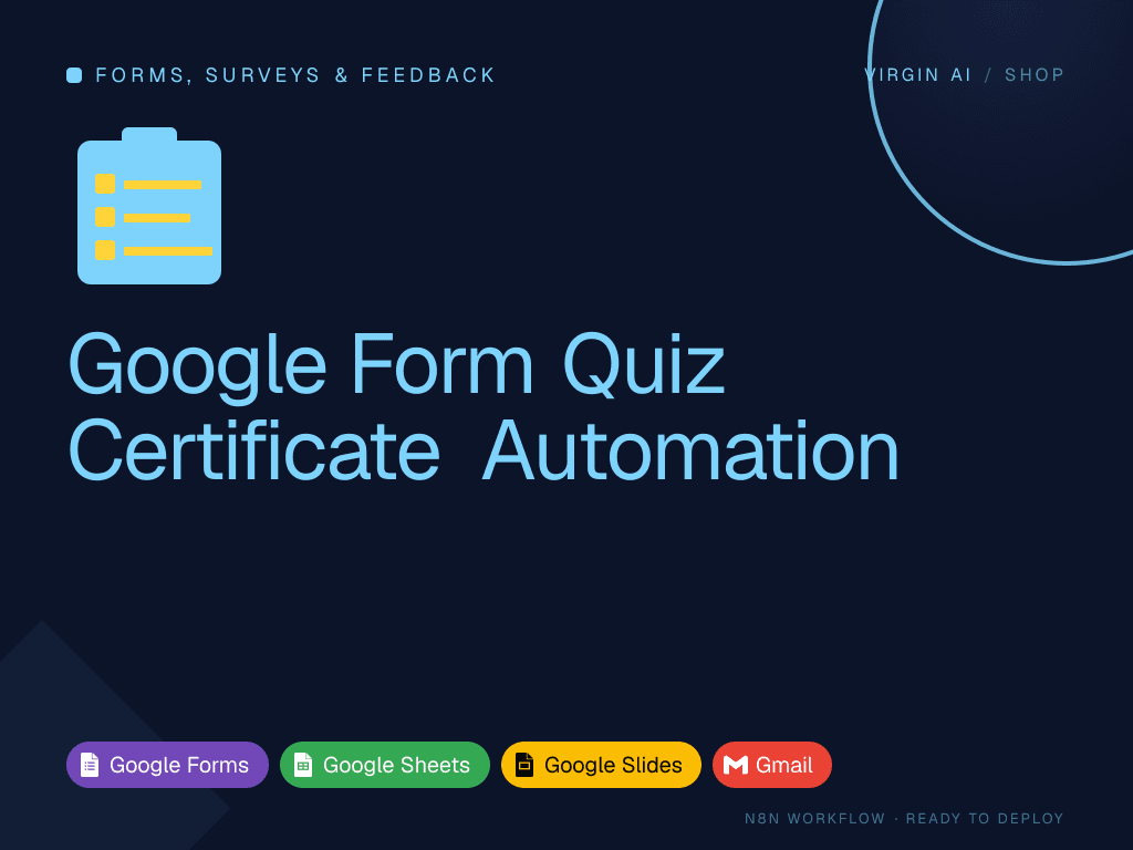Google Form Quiz Certificate Automation