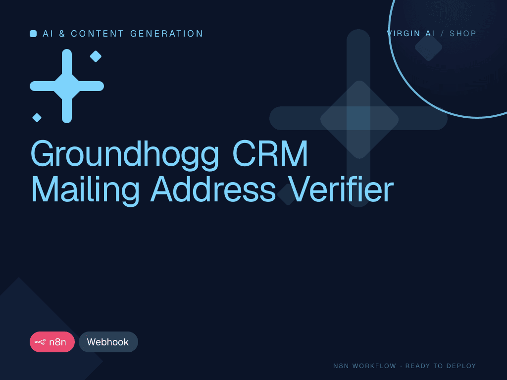 Groundhogg CRM Mailing Address Verifier