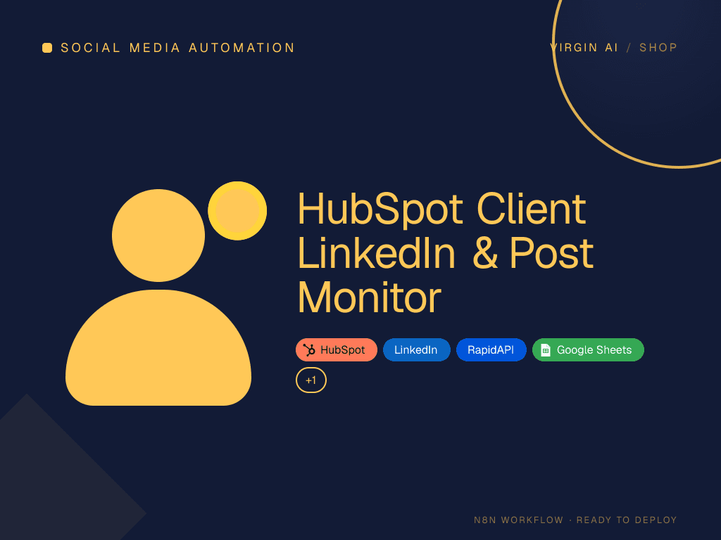 HubSpot Client LinkedIn & Post Monitor
