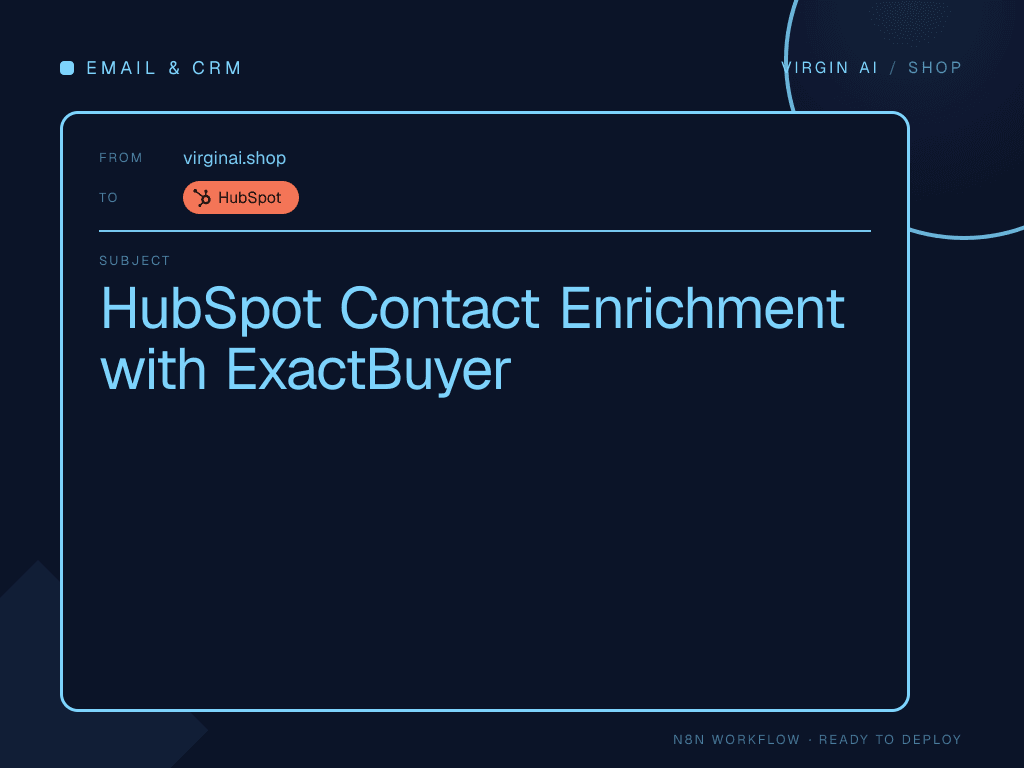 HubSpot Contact Enrichment with ExactBuyer