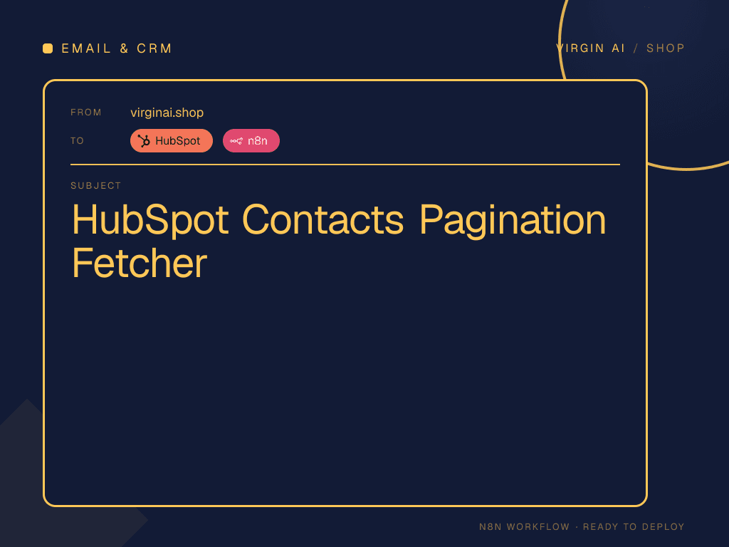 HubSpot Contacts Pagination Fetcher