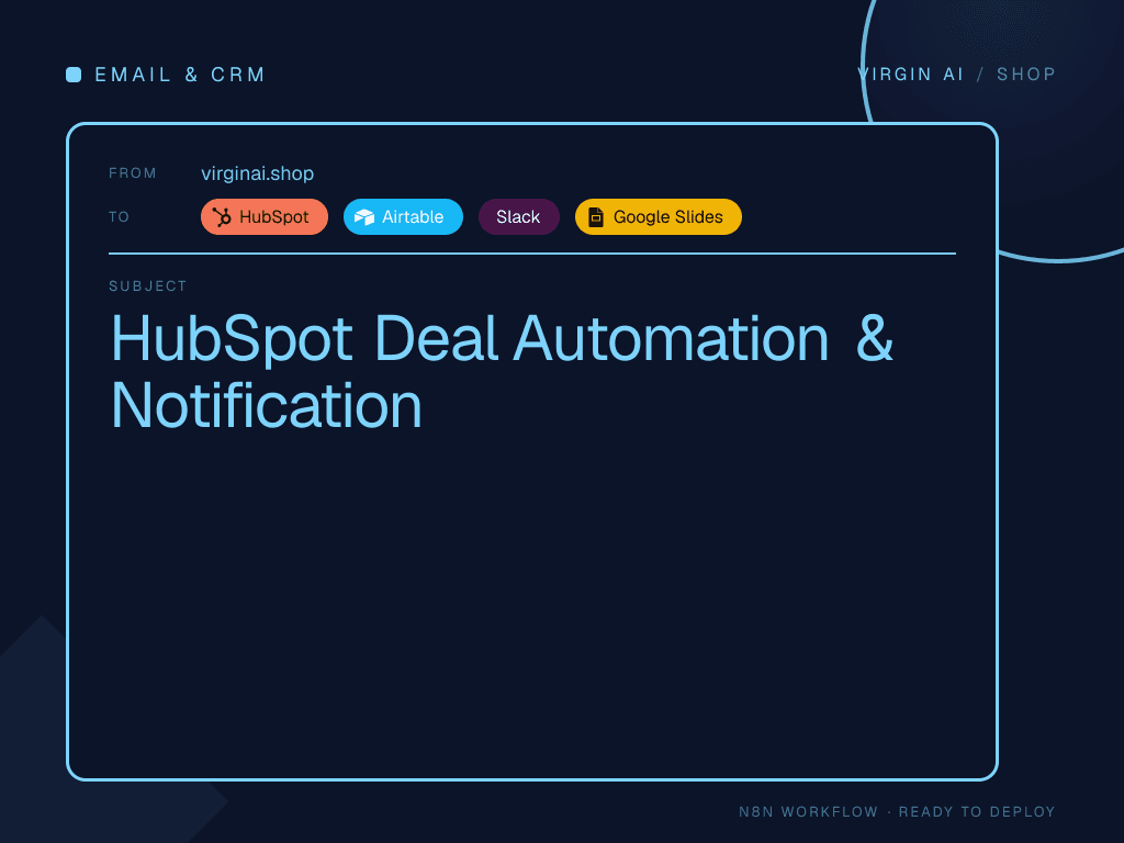 HubSpot Deal Automation & Notification