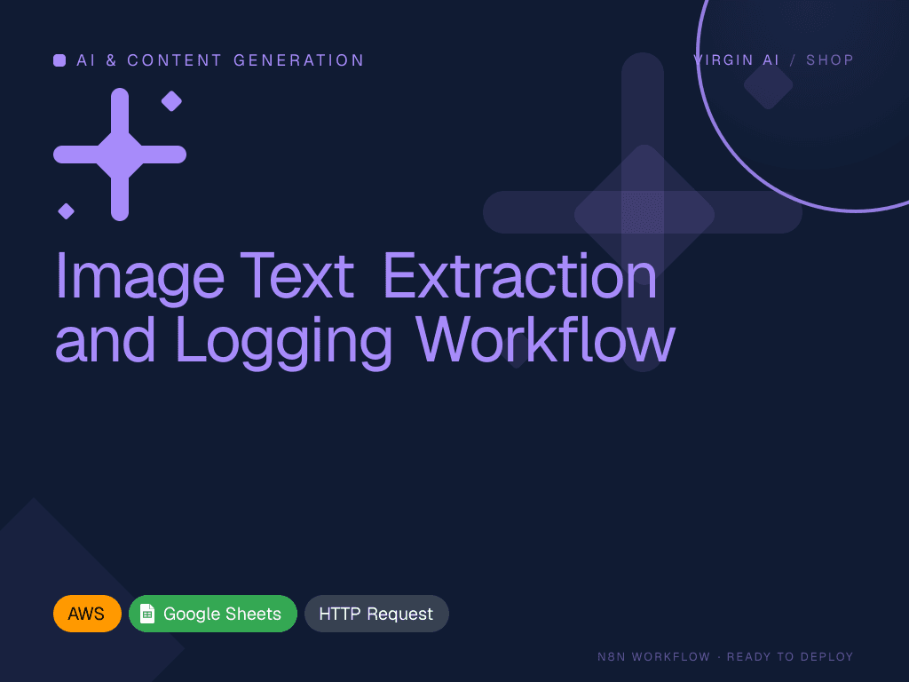 Image Text Extraction and Logging Workflow