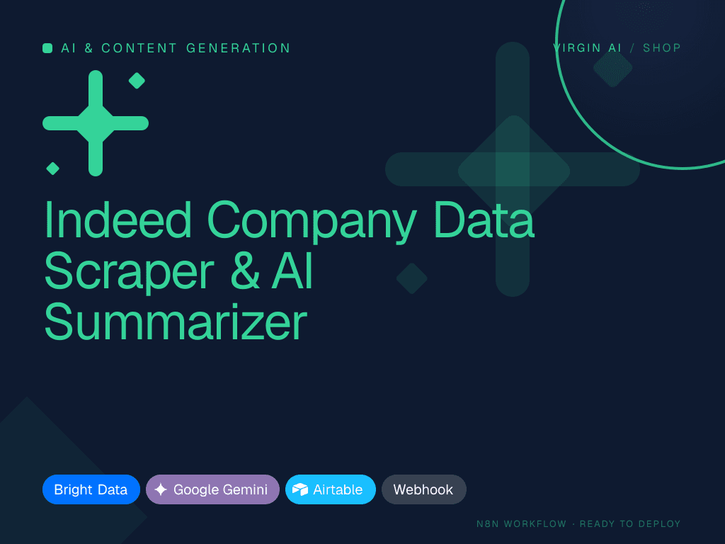 Indeed Company Data Scraper & AI Summarizer