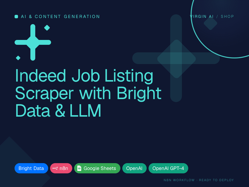 Indeed Job Listing Scraper with Bright Data & LLM