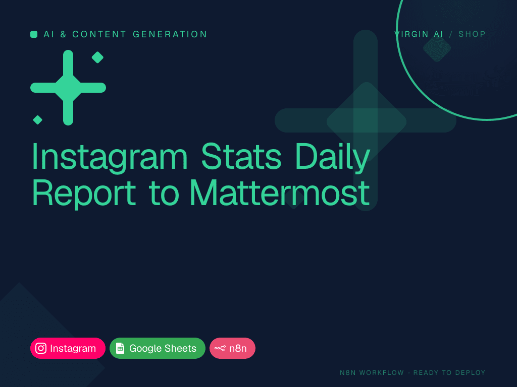 Instagram Stats Daily Report to Mattermost