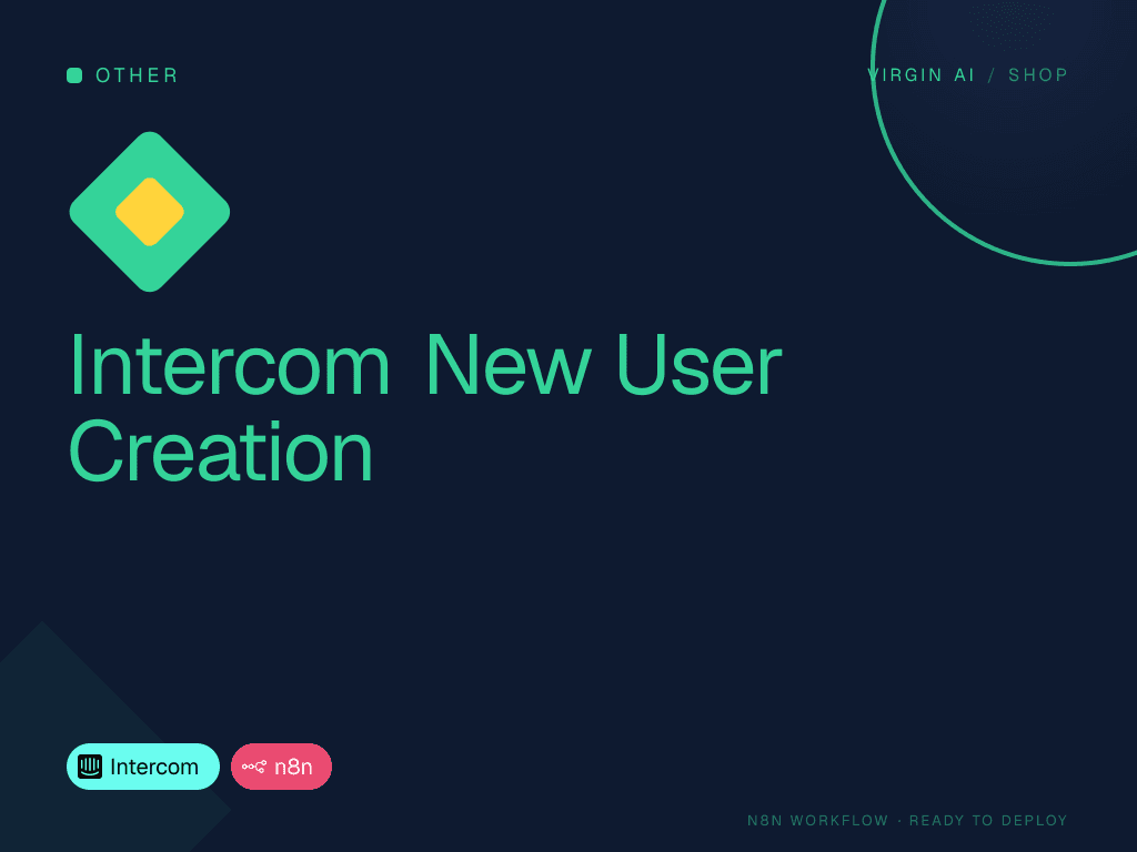 Intercom New User Creation
