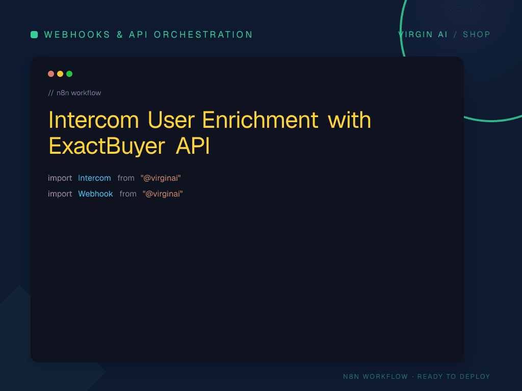 Intercom User Enrichment with ExactBuyer API