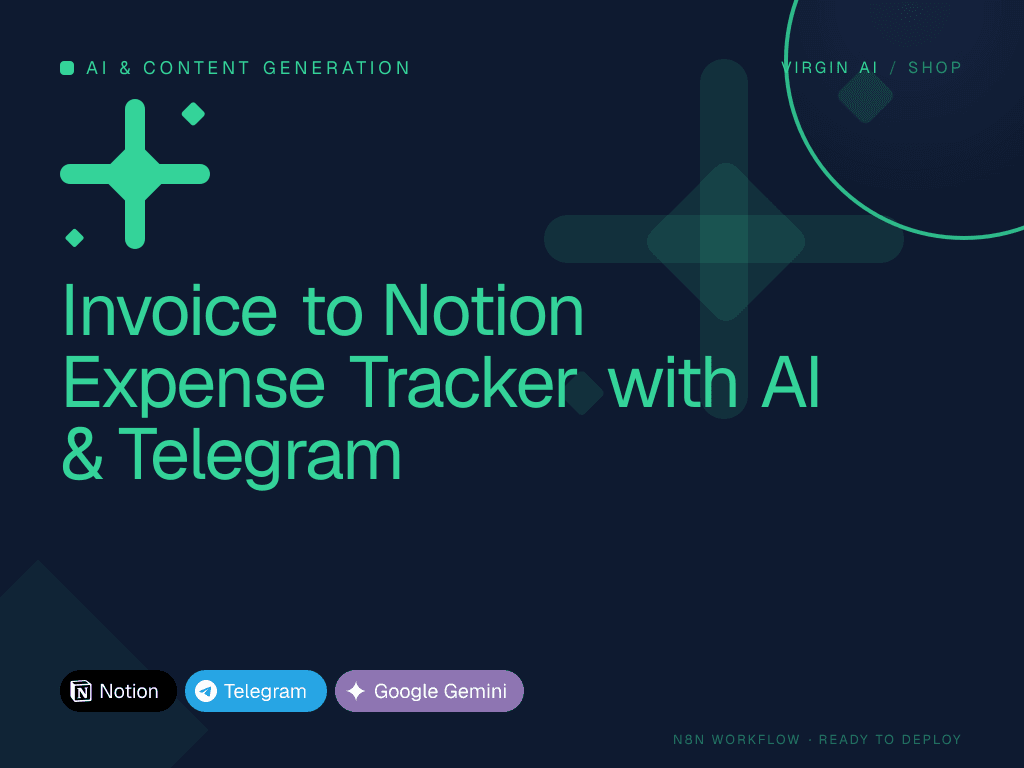 Invoice to Notion Expense Tracker with AI & Telegram