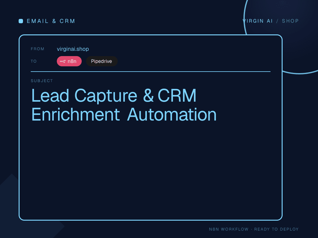 Lead Capture & CRM Enrichment Automation