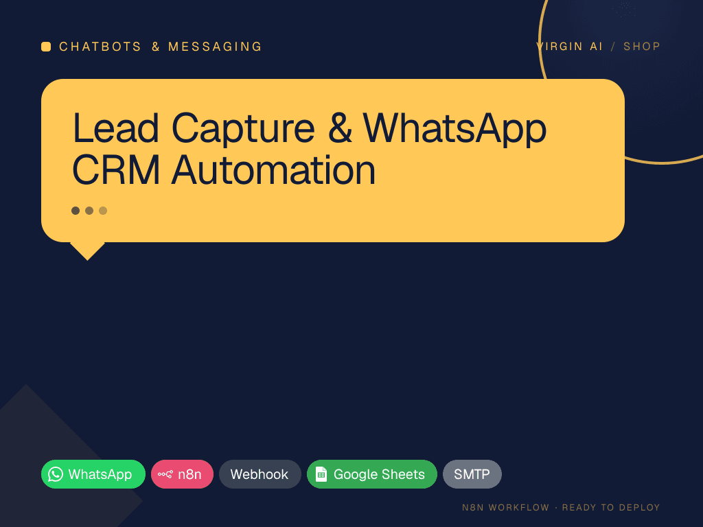 Lead Capture & WhatsApp CRM Automation
