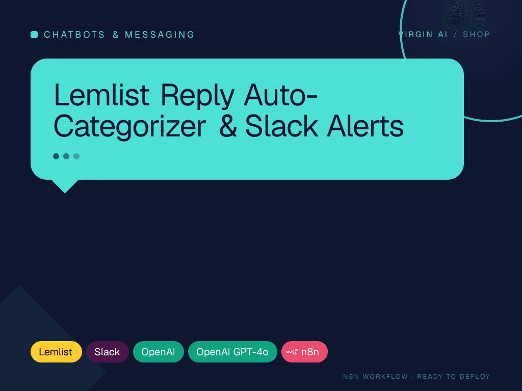 Lemlist Reply Auto-Categorizer & Slack Alerts