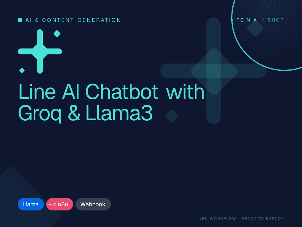 Line AI Chatbot with Groq & Llama3
