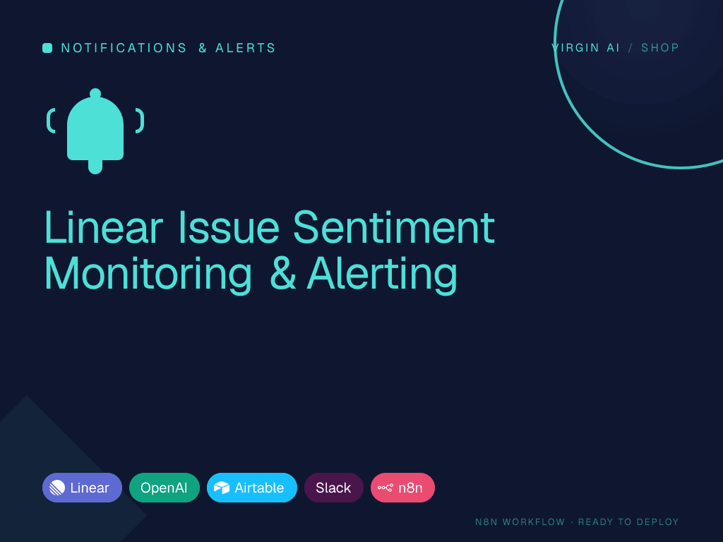 Linear Issue Sentiment Monitoring & Alerting