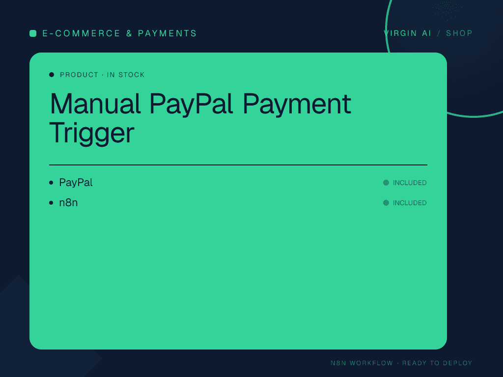 Manual PayPal Payment Trigger