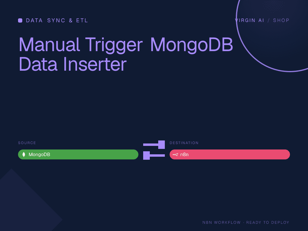 Manual Trigger MongoDB Data Inserter