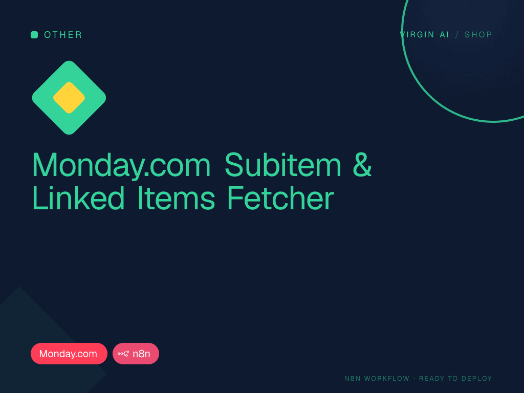 Monday.com Subitem & Linked Items Fetcher
