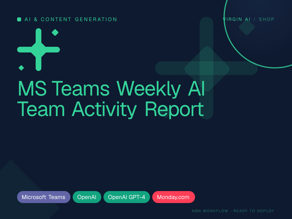 MS Teams Weekly AI Team Activity Report
