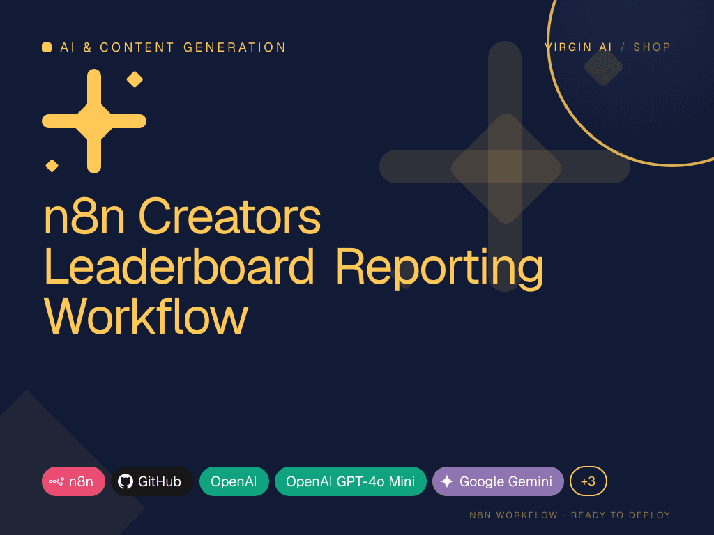 n8n Creators Leaderboard Reporting Workflow