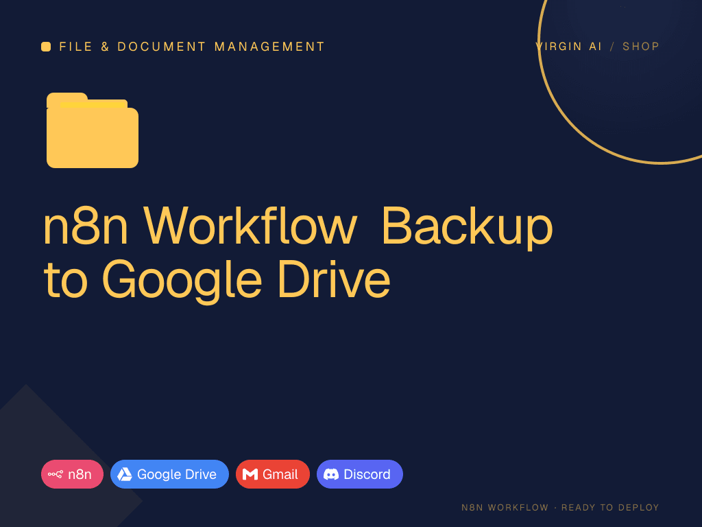 n8n Workflow Backup to Google Drive